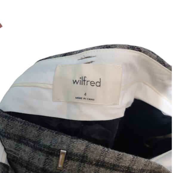 WILFRED Aritzia Tie-Front Cropped High Waisted Wool Pants - Picture 5 of 7